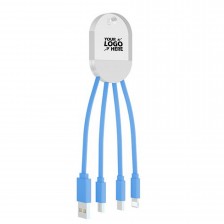 3-in-1 Acrylic Light-up Charging Cable